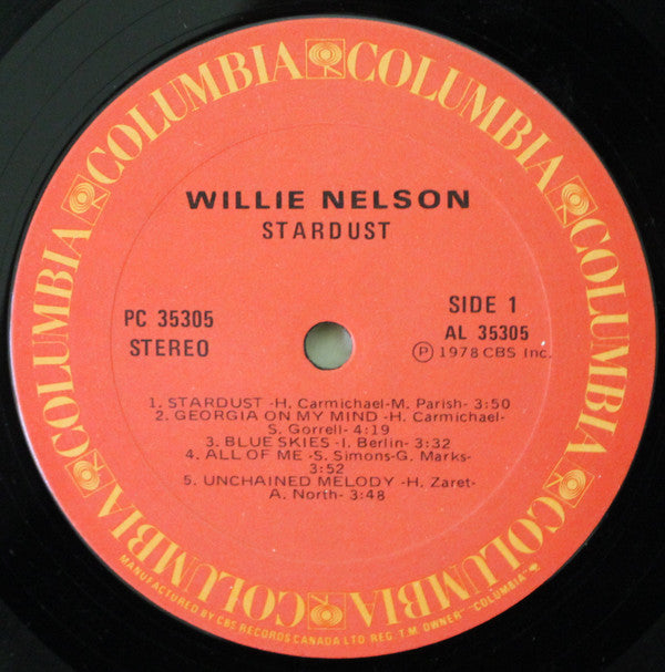Willie Nelson : Stardust (LP, Album)