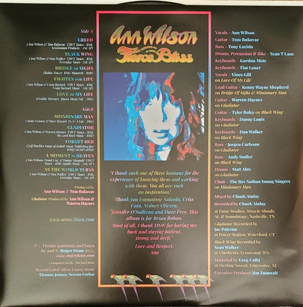 Ann Wilson : Fierce Bliss (LP, Album)
