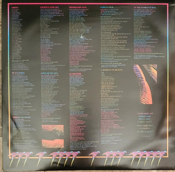 Ann Wilson : Fierce Bliss (LP, Album)