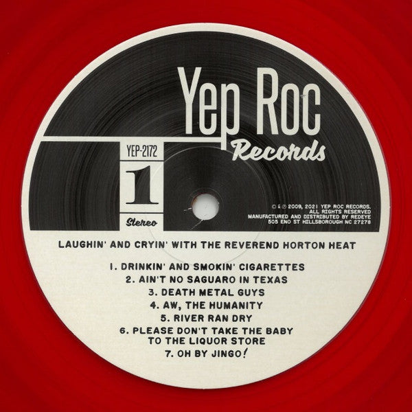 Reverend Horton Heat : Laughin’ & Cryin’ With The Reverend Horton Heat (LP, Ltd, RE, Tra)
