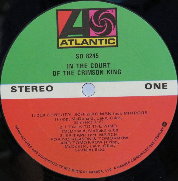 King Crimson : In The Court Of The Crimson King (An Observation By King Crimson) (LP, Album, RE)