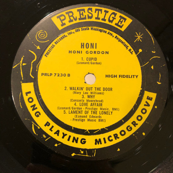 Honi Gordon : Honi Gordon Sings (LP, Mono)