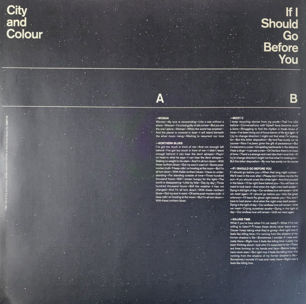 City And Colour : If I Should Go Before You (2xLP, Album, Gat)