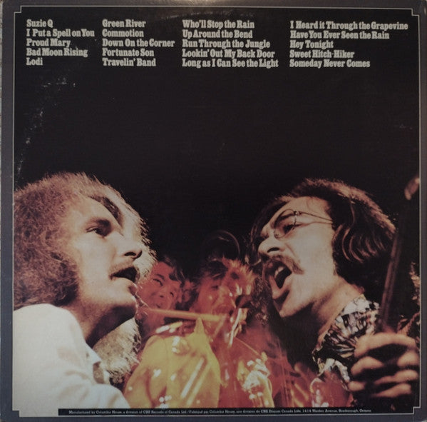 Creedence Clearwater Revival Featuring  John Fogerty : Chronicle (The 20 Greatest Hits) (2xLP, Comp, Club)
