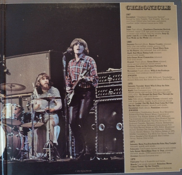 Creedence Clearwater Revival Featuring  John Fogerty : Chronicle (The 20 Greatest Hits) (2xLP, Comp, Club)