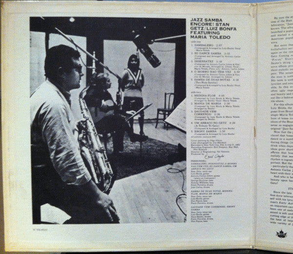 Stan Getz / Luiz Bonfá : Jazz Samba Encore! (LP, Album)