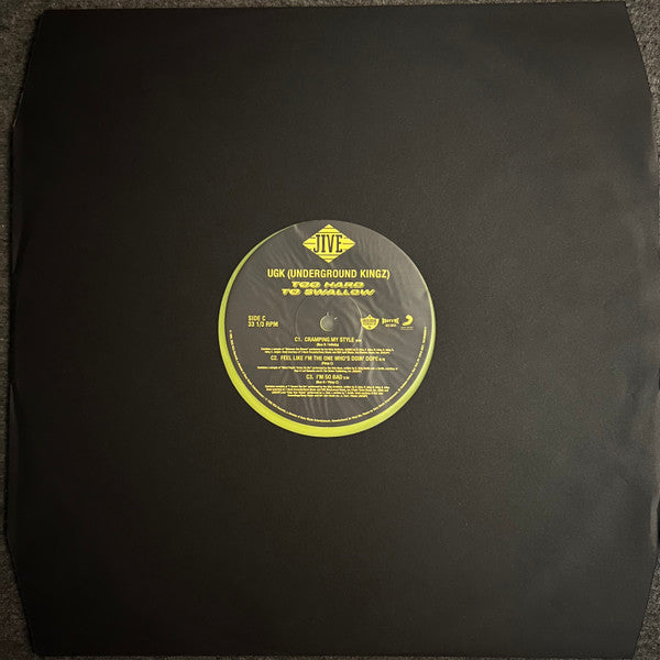 UGK : Too Hard to Swallow (2xLP, Album, Club, RE, RM, Yel)