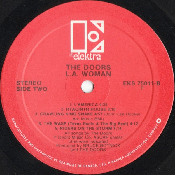 The Doors : L.A. Woman (LP, Album, RE, RCA)