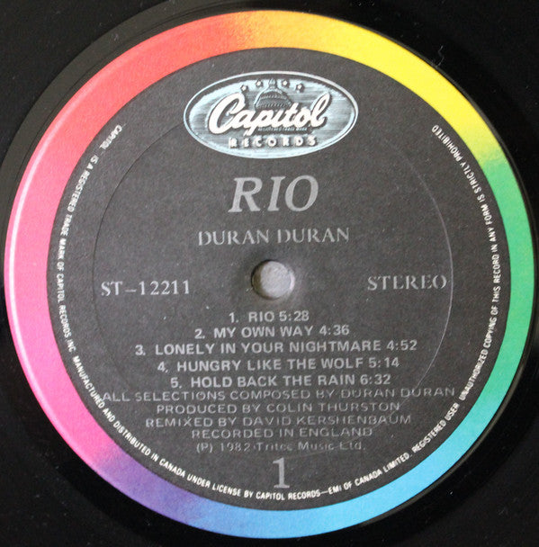 Duran Duran : Rio (LP, Album)