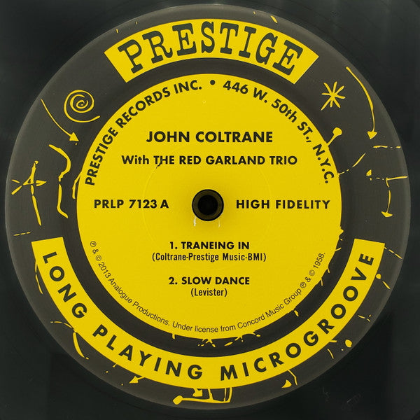John Coltrane With The Red Garland Trio : John Coltrane With The Red Garland Trio (LP, Album, Mono, Ltd, RE, RP, 180)