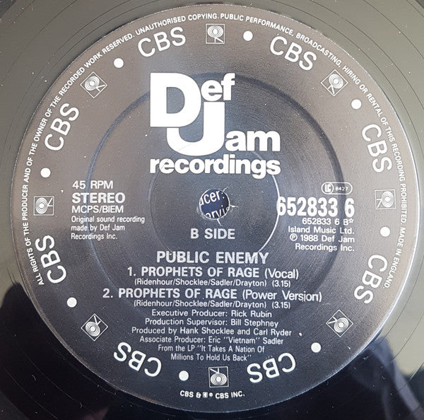 Public Enemy : Don't Believe The Hype (12")