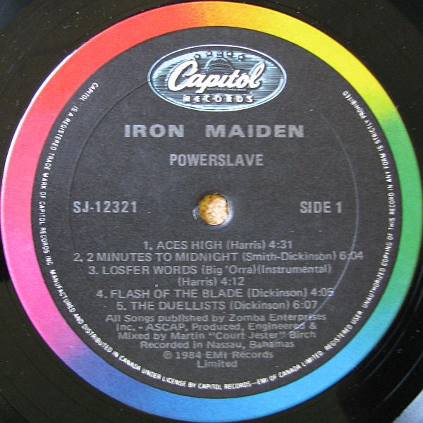Iron Maiden : Powerslave (LP, Album)