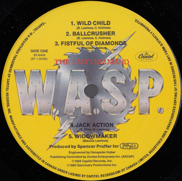 W.A.S.P. : The Last Command (LP, Album)