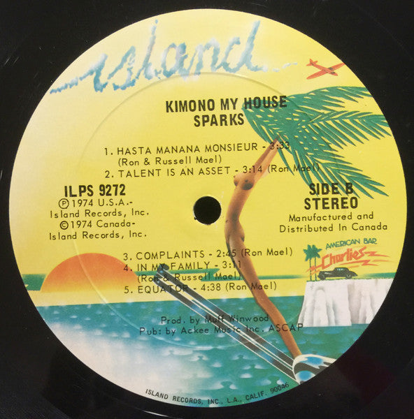 Sparks : Kimono My House (LP, Album)