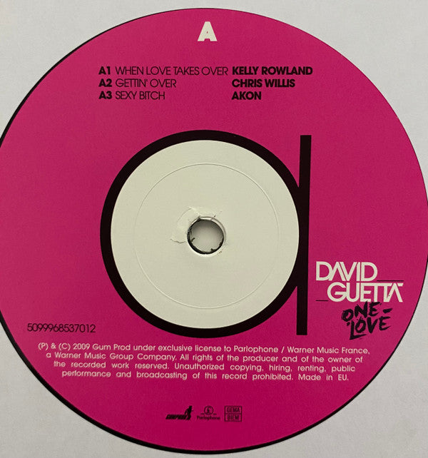 David Guetta : One Love (2xLP, Album, RE)