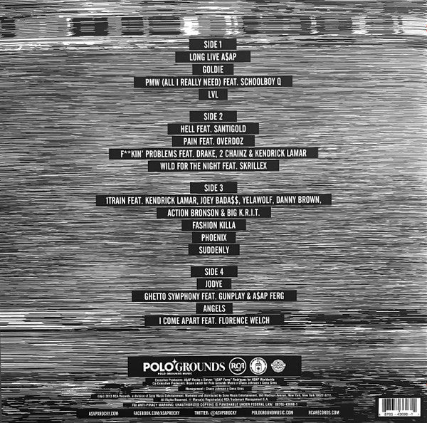 ASAP Rocky : Long.Live.A$AP  (2xLP, Album, RE, Ora)