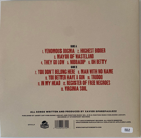 Fantastic Negrito : White Jesus Black Problems (LP, Album, Gat)