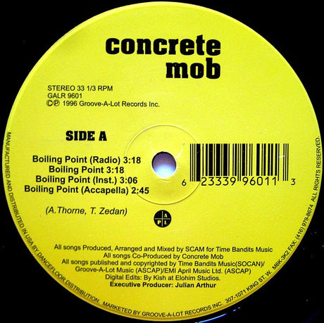 Concrete Mob : Boiling Point / Sleepless Nights (12")