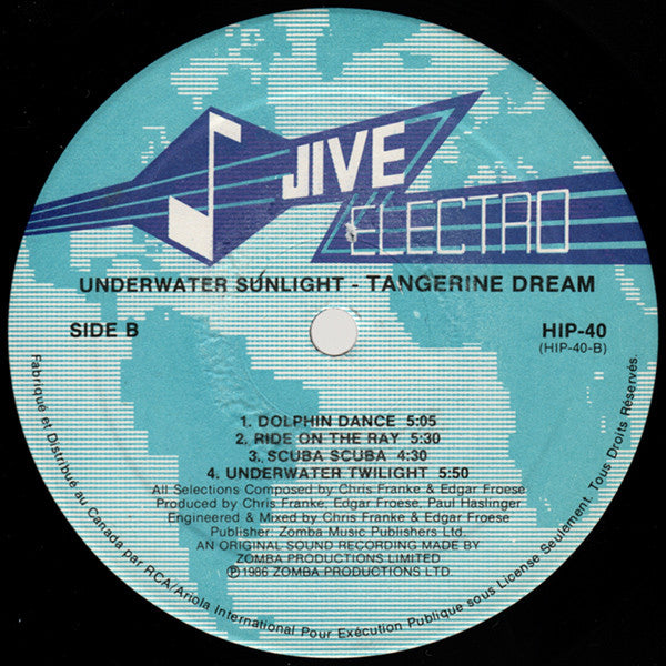Tangerine Dream : Underwater Sunlight (LP, Album)