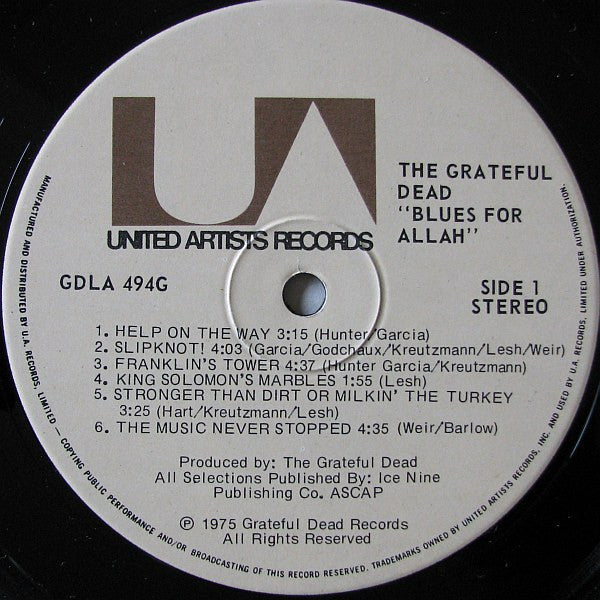 The Grateful Dead : Blues For Allah (LP, Album)