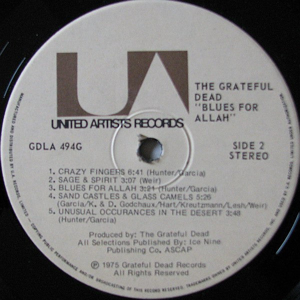 The Grateful Dead : Blues For Allah (LP, Album)
