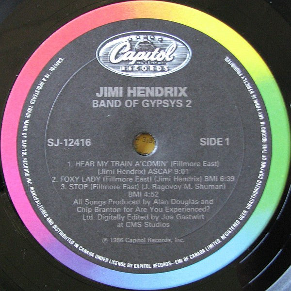 Jimi Hendrix : Band Of Gypsys 2 (LP, Album)