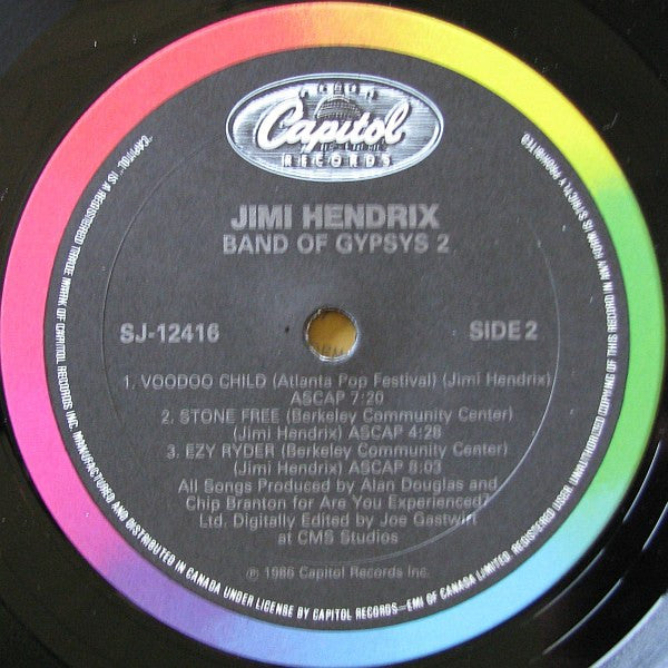 Jimi Hendrix : Band Of Gypsys 2 (LP, Album)