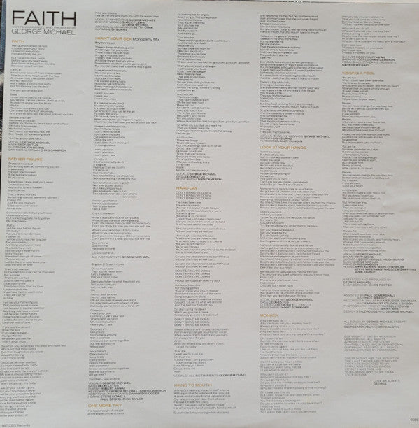 George Michael : Faith (LP, Album, RE)