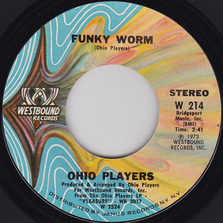 Ohio Players : Funky Worm / Paint Me (7", Styrene, Pit)