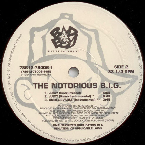 Notorious B.I.G. : Juicy (12")