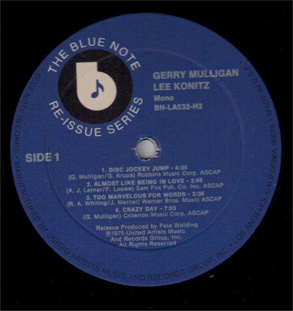 Gerry Mulligan / Lee Konitz : Revelation (2xLP, Comp, Mono, RE, Gat)