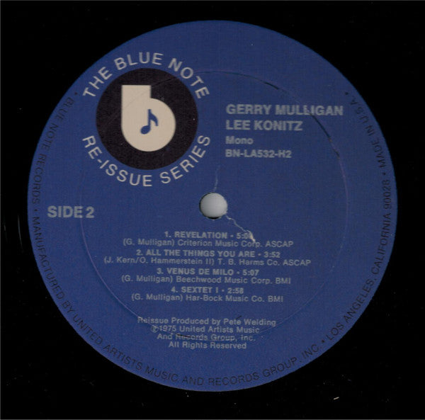 Gerry Mulligan / Lee Konitz : Revelation (2xLP, Comp, Mono, RE, Gat)
