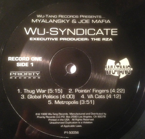 Myalansky & Joe Mafia In Wu Syndicate : Wu-Syndicate (2xLP, Album)