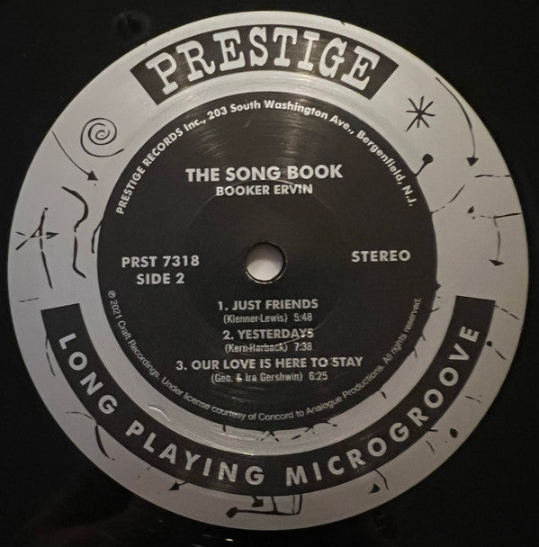 Booker Ervin : The Song Book (LP, Album, RE, RP, 200)