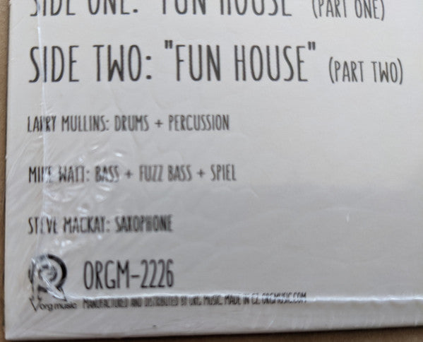 Larry Mullins + Mike Watt : Fun House (Parts One + Two) (7", RSD, Ltd)