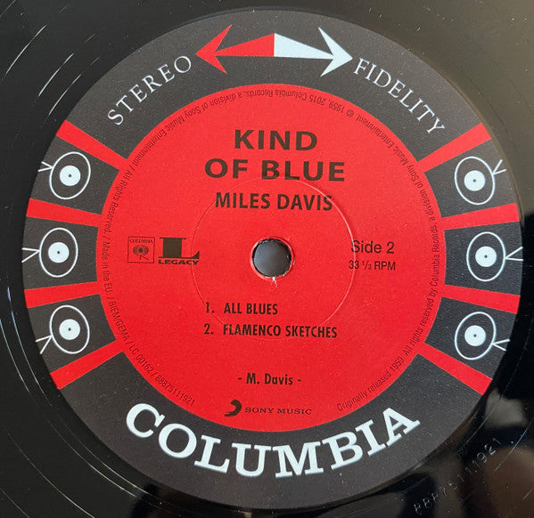 Miles Davis : Kind Of Blue (LP, Album, RE, 180)