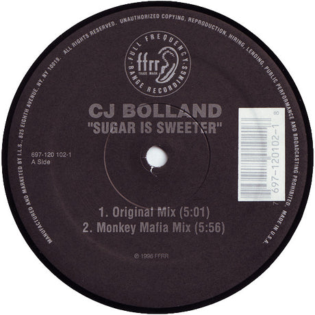 CJ Bolland : Sugar Is Sweeter (12")