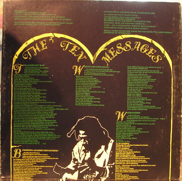 Bunny Wailer : Blackheart Man (LP, Album, Gat)