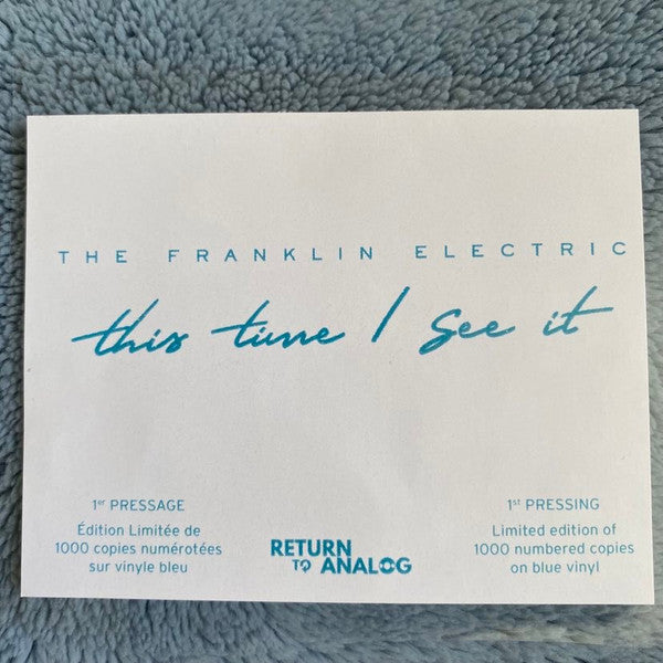 The Franklin Electric : This Time I See It (LP, Album, Ltd, Num, Blu)