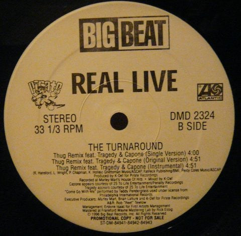 Real Live : The Turnaround (12", Single, Promo)