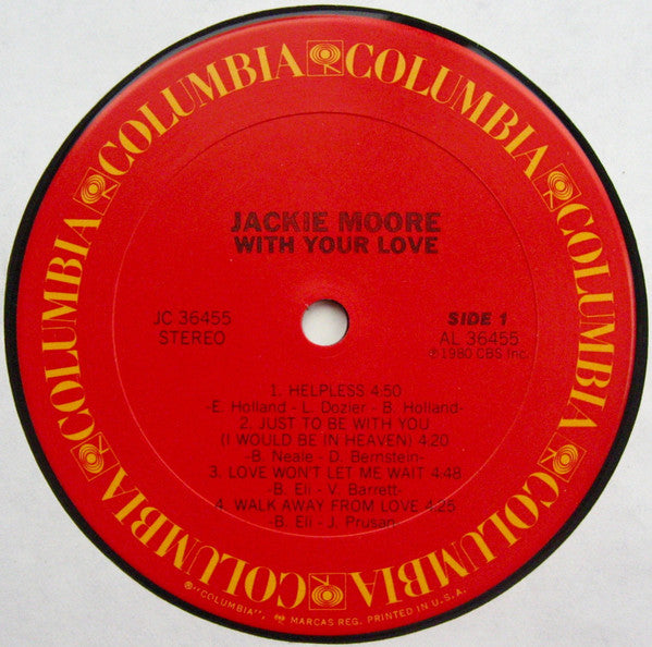 Jackie Moore : With Your Love (LP, Album)