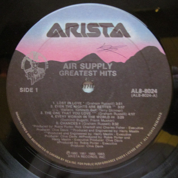 Air Supply : Greatest Hits (LP, Comp)