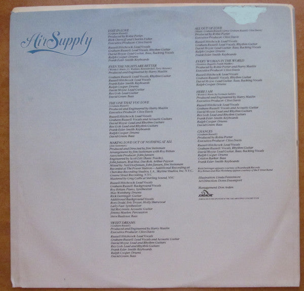 Air Supply : Greatest Hits (LP, Comp)