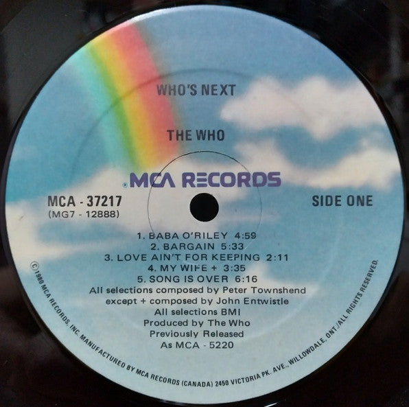 The Who : Who's Next (LP, Album, RE)