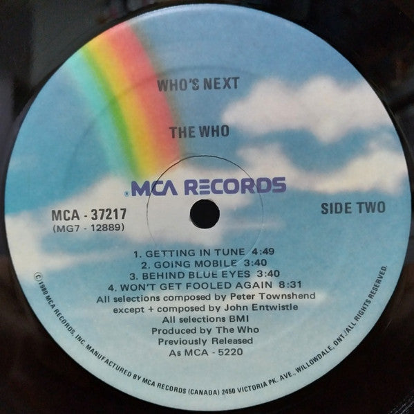 The Who : Who's Next (LP, Album, RE)
