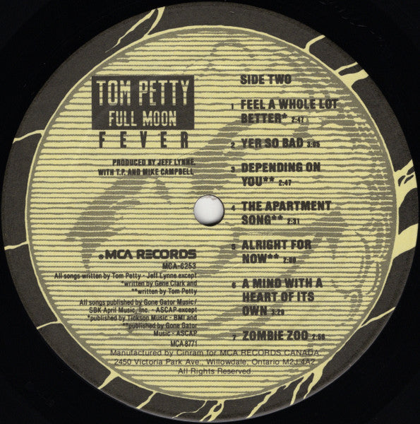 Tom Petty : Full Moon Fever (LP, Album, Fut)