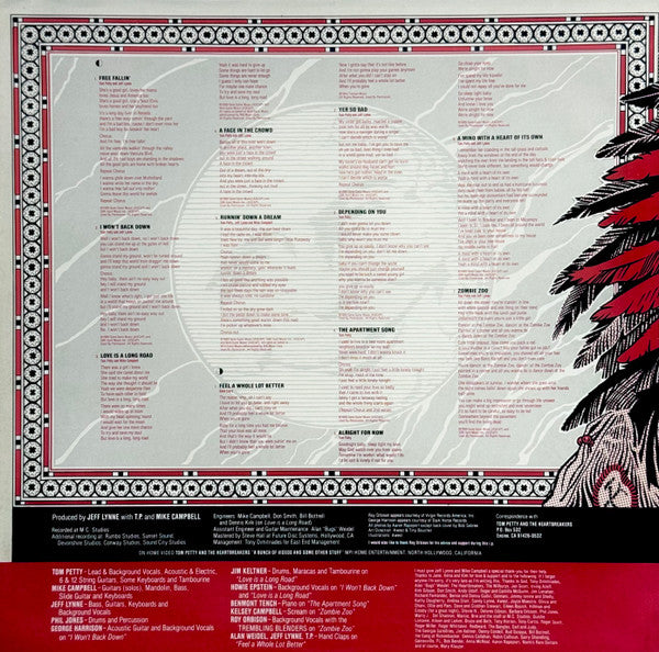 Tom Petty : Full Moon Fever (LP, Album, Fut)