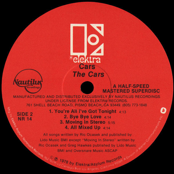 The Cars : The Cars (LP, Album, RM, Hal)