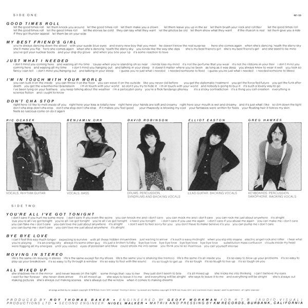 The Cars : The Cars (LP, Album, RM, Hal)