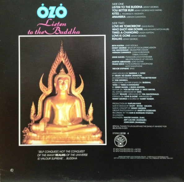 Ozo : Listen To The Buddha (LP, Album)